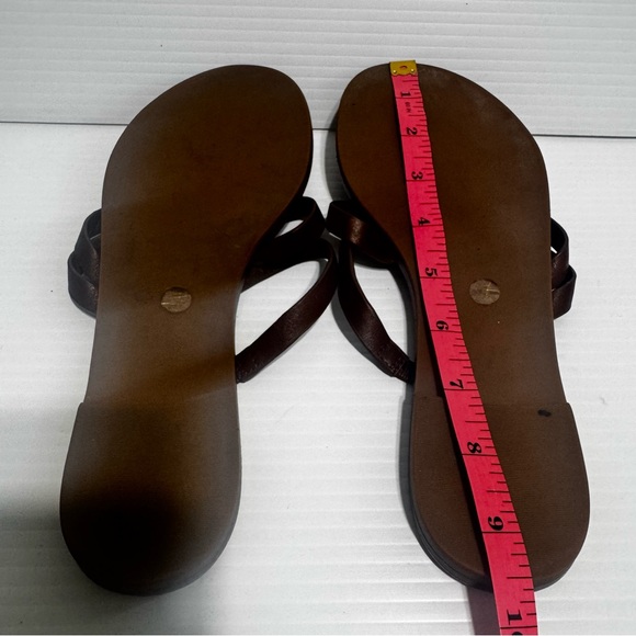 Tory Burch Patos Dark Brown Multi-Strap Leather Slide Sandals Size 7 - Picture 14 of 14